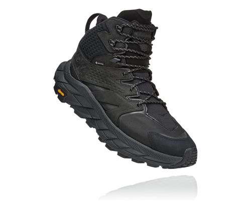 Hoka One One Herre Anacapa Mid Gore-tex Fjellsko Svart/Svart Norge-18YFG